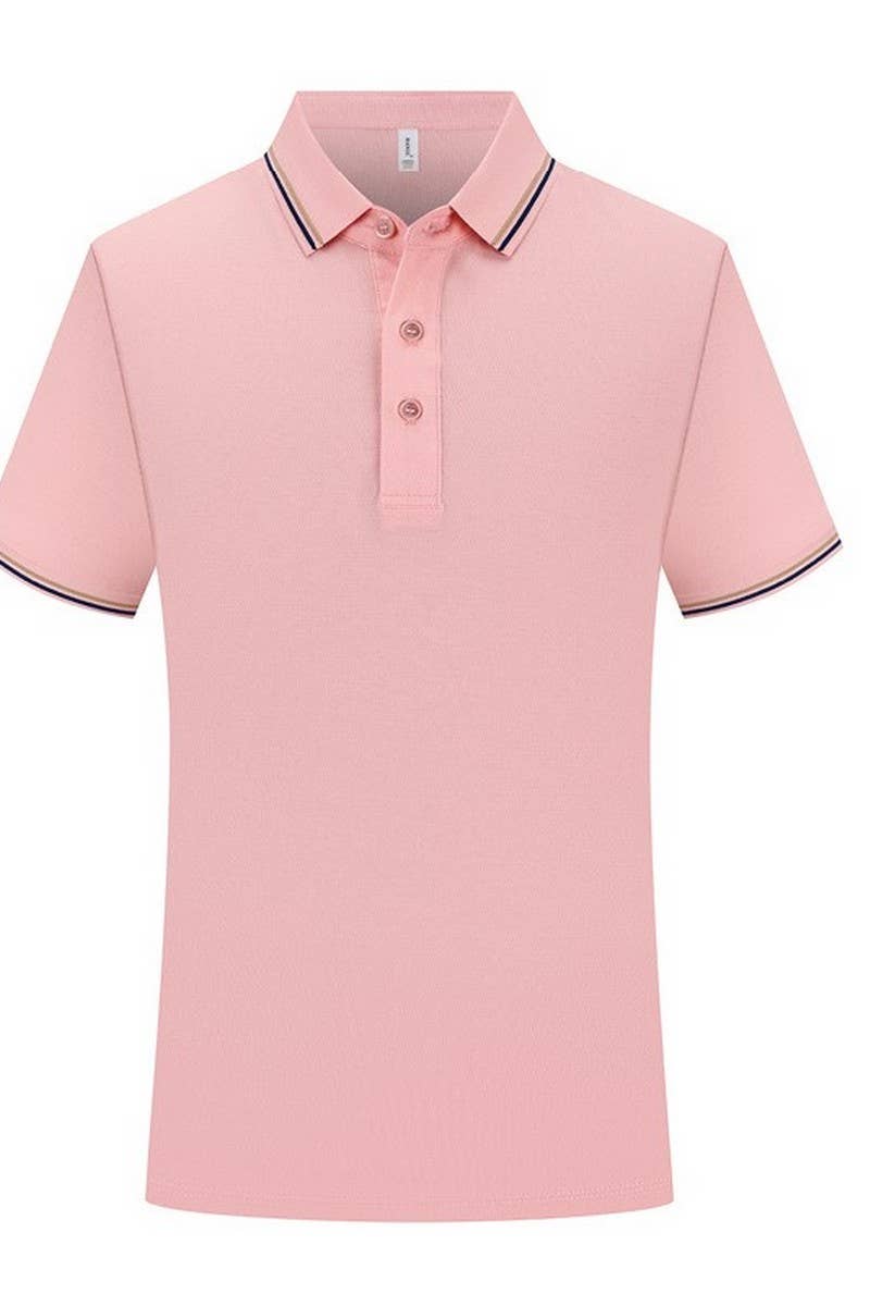 CWTBLS02446_BREATHABLE POLO SHORT SLEEVE CASUAL T-SHIRT