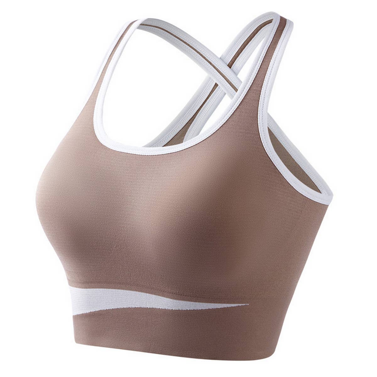 NEW FIXED CUP PUSH UP RUNNING SPORTS BRA
