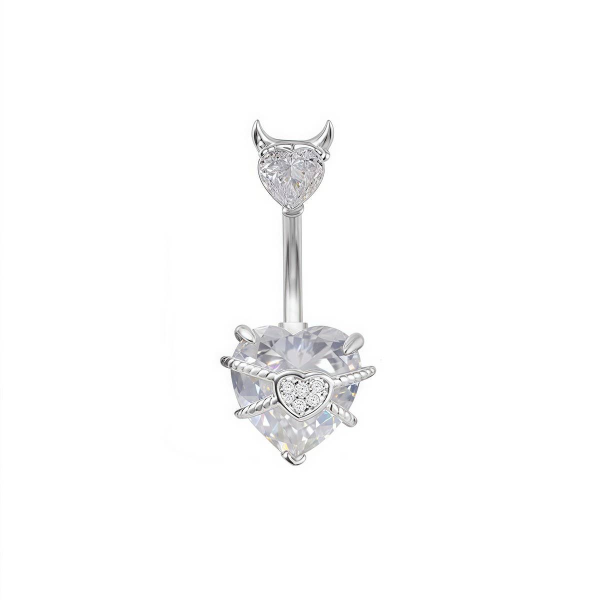 Sweet Stainless Steel Belly Ring Fashion Piercing