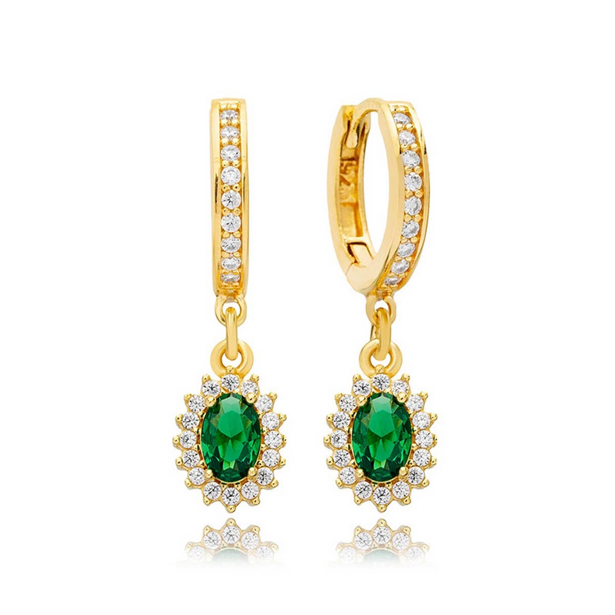 COLORFUL FRENCH TEMPERAMENT GEOMETRIC EARRINGS