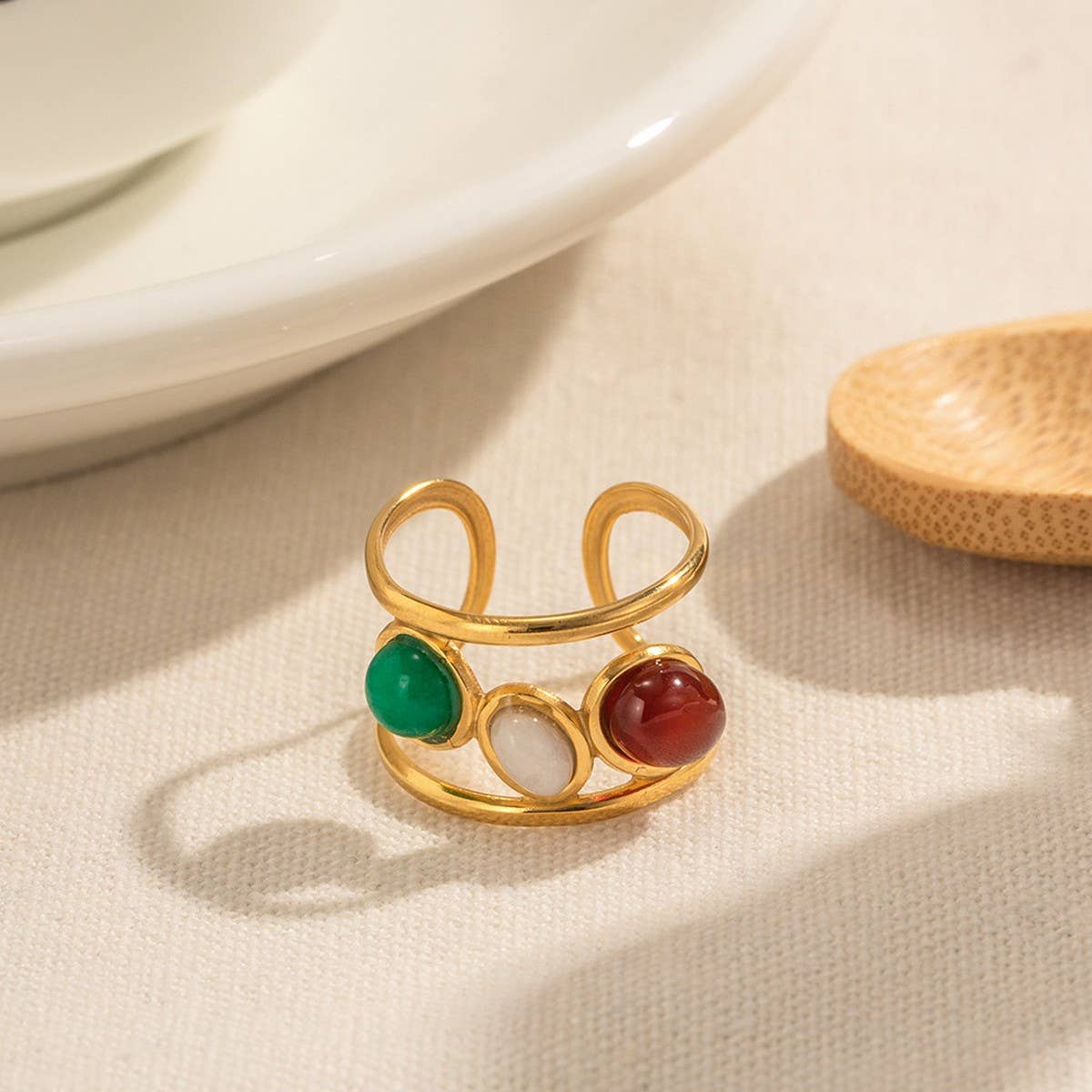 LIGHT LUXURY NICHE MORANDI COLOR RING