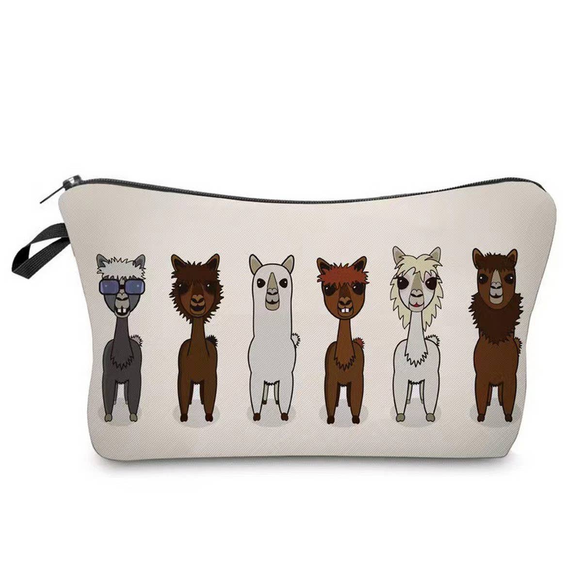 BEST-SELLING ALPACA PRINT COSMETIC BAG_CWAB2264