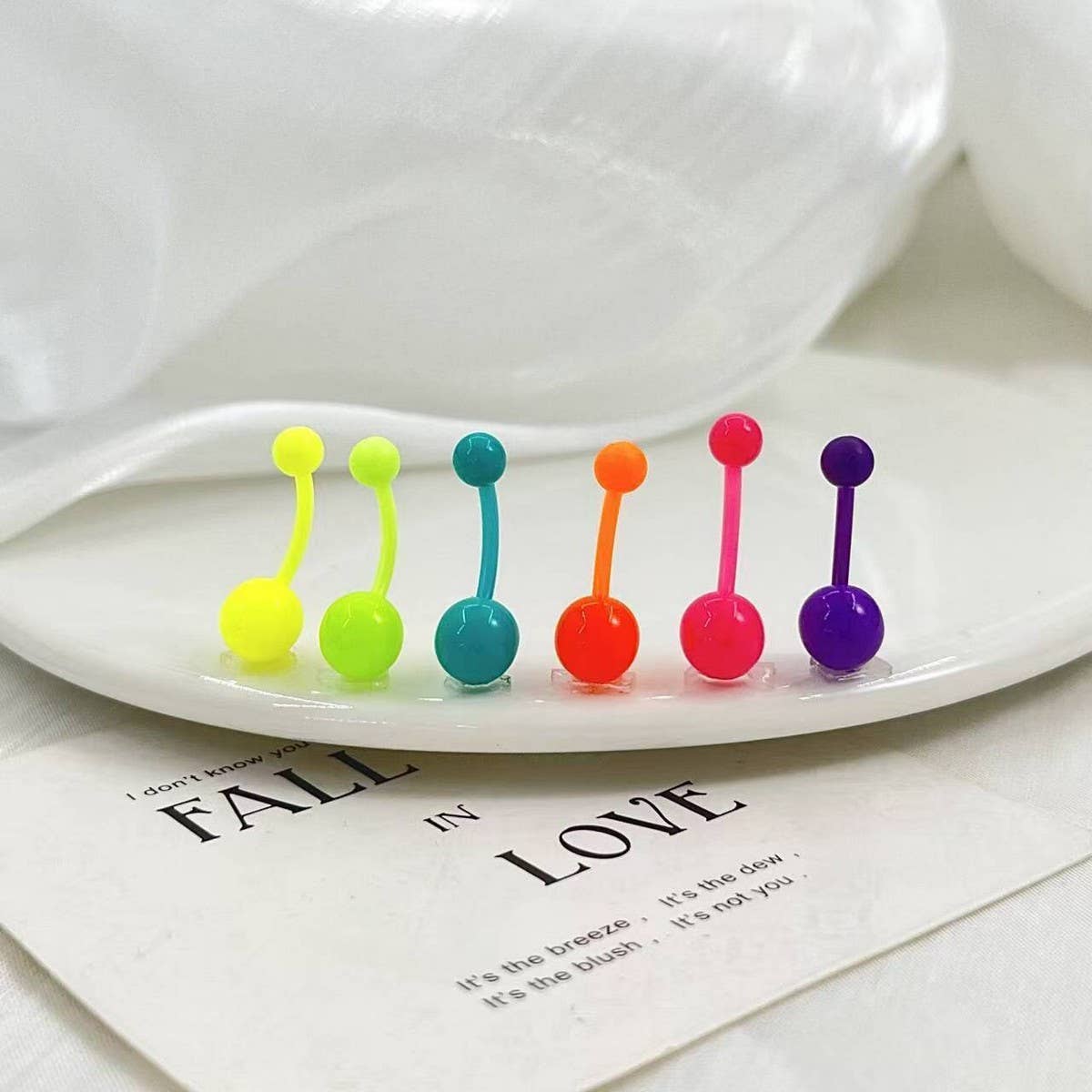 Glow in Dark Belly Ring ? UV Flexible Bar