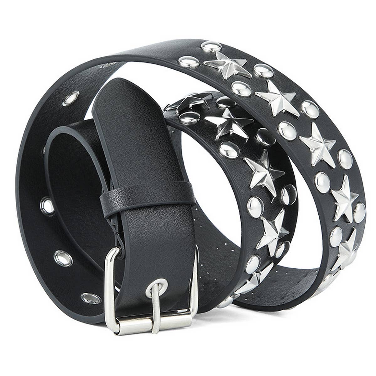 CWABE0893_FASHIONABLE PUNK TREND PIN BUCKLE BELT