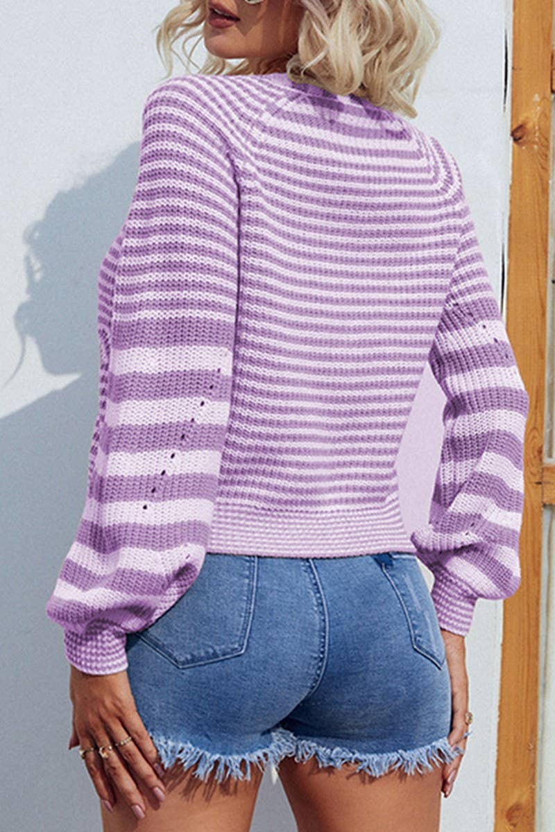 CWOSWL1714_Button Down Long Sleeve Casual Cardigan Sweater