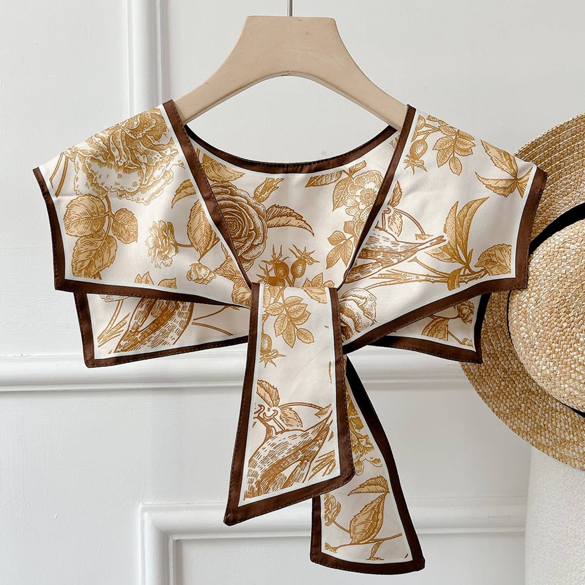 CWASC03128_PASTORAL OIL PAINTING PRINT SHAWL FOR WOMEN