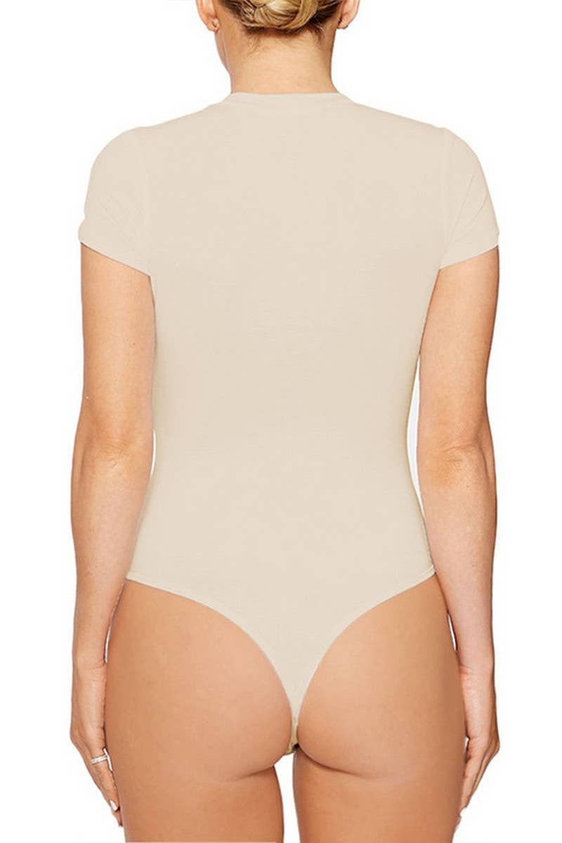 CWSJS1371_SUMMER NEW CASUAL SHORT-SLEEVED TIGHTS