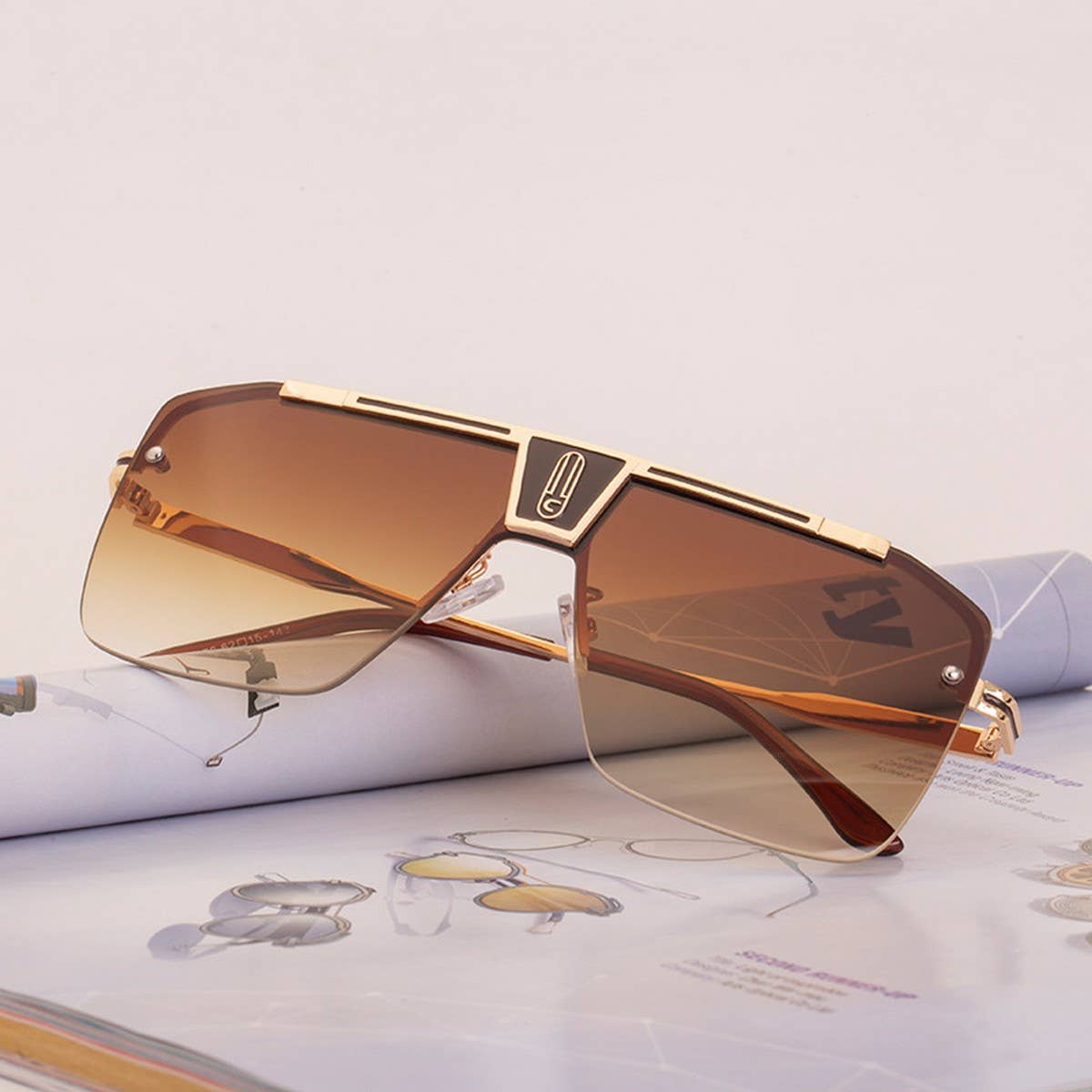 LARGE FRAME SUNGLASSES SQUARE FRAME SUNGLASSES