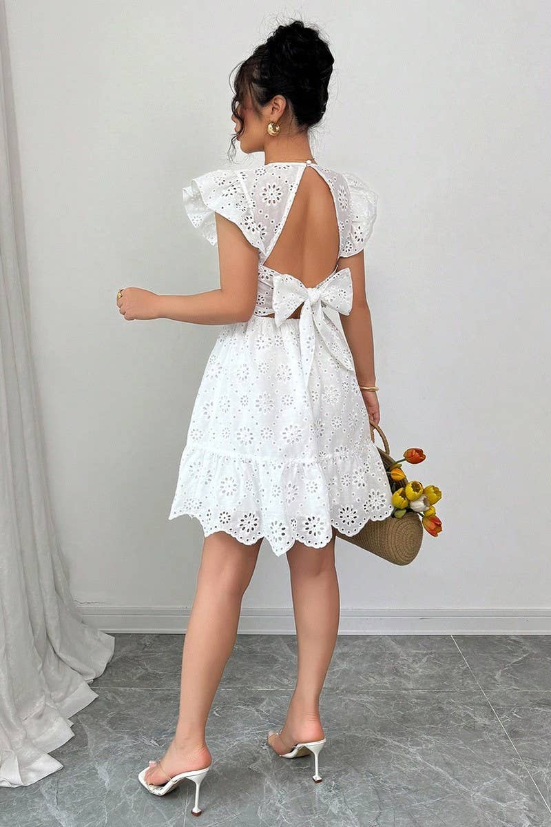 CWDSD8284_SUMMER FRENCH STYLE SLIM WAIST DRESS