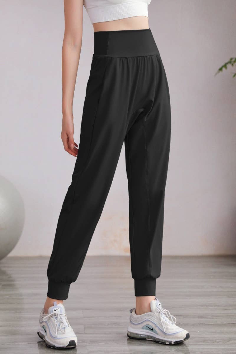 CWBMP0192_LOOSE HIGH-WAISTED YOGA EXERCISE HARUN LEG PANTS