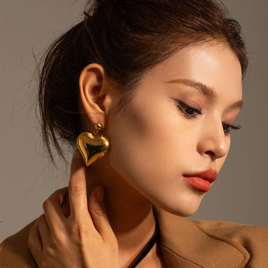 HEART PENDANT HIGH-END TEMPERAMENT EARRINGS