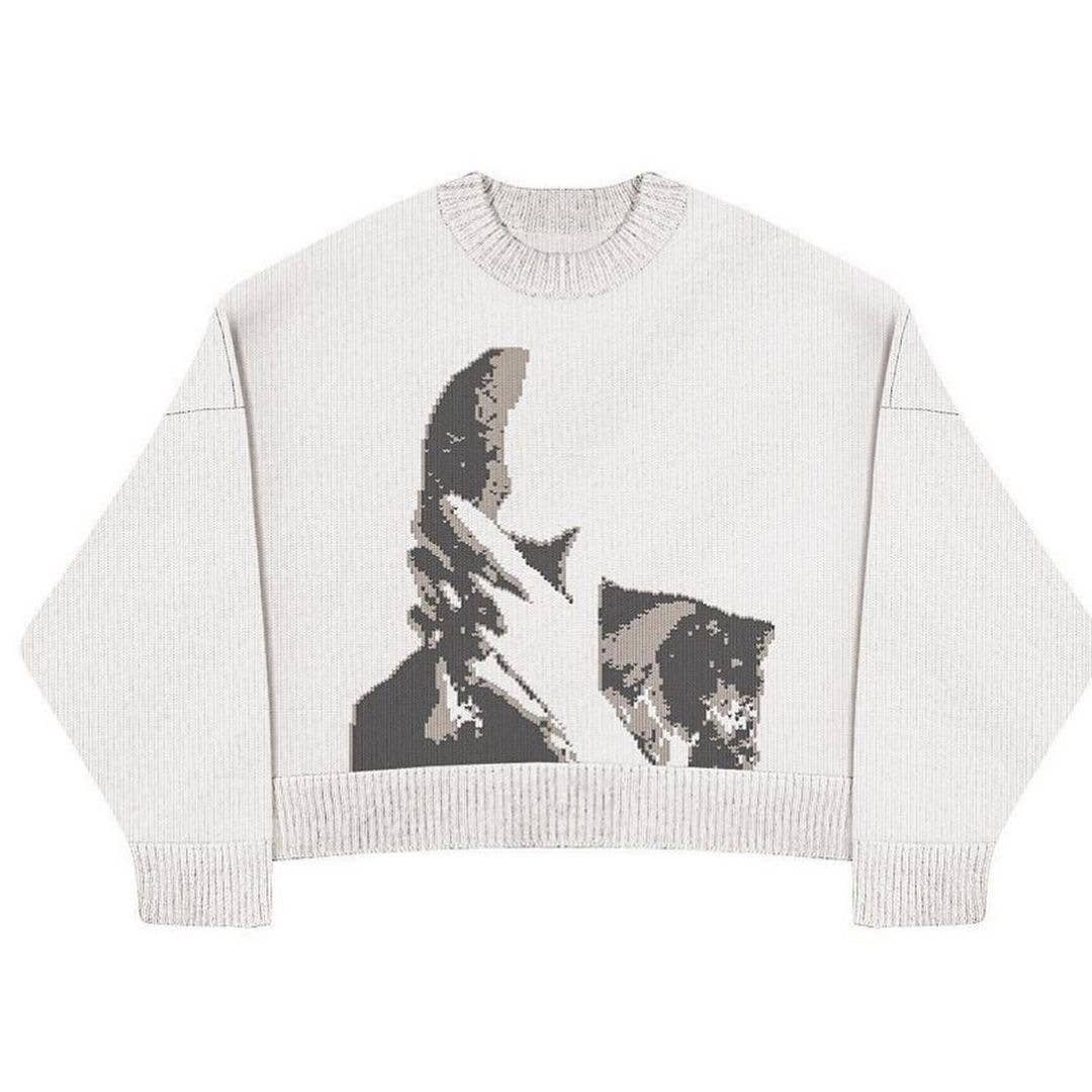 CASUAL CREW NECK DOUBLE JUMPER