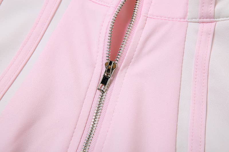 Crop top slimming and hip-hugging skirt suit