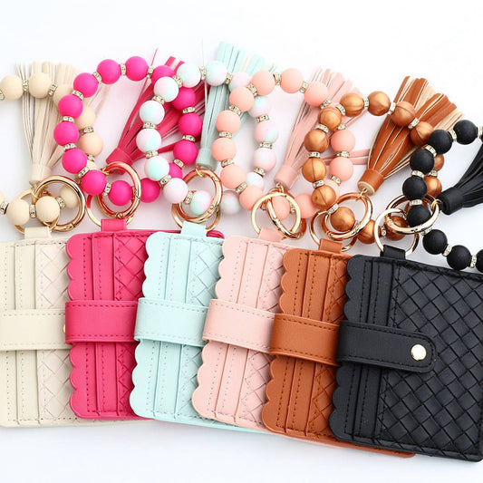 2024 NEW BRACELET BRAIDED STRIPED KEYCHAIN_CWMM1293