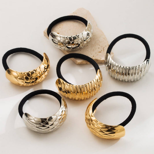 Minimalist Metal Elastic Hair Tie ? Soft & Stylish