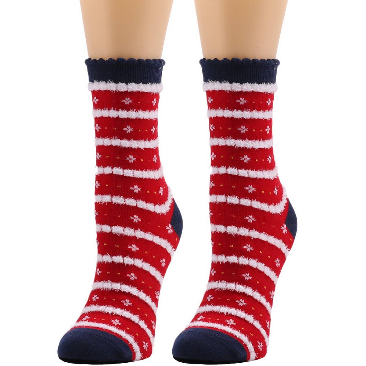 CWMS02687_CHRISTMAS WOMEN KNEE HIGH HOLIDAY SOCKS