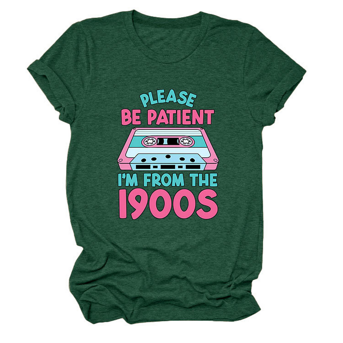 Women?™s Tee ??Please Be Patient Letter Print_CWTTS1501