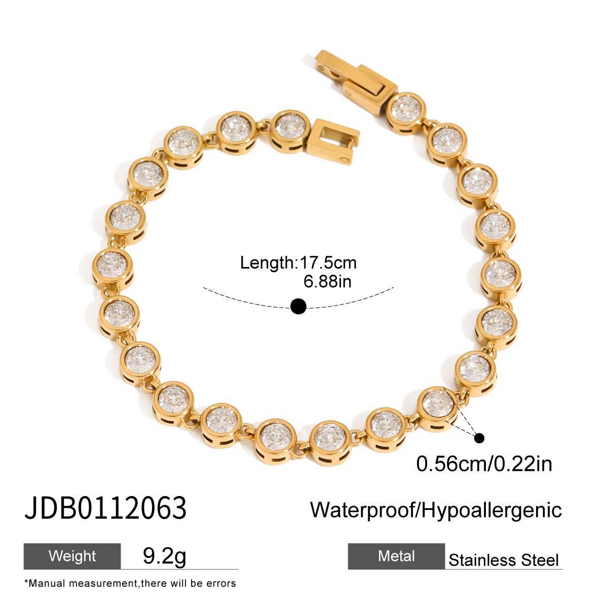 Luxury Stainless Steel Finger Chain Ring Bracelet