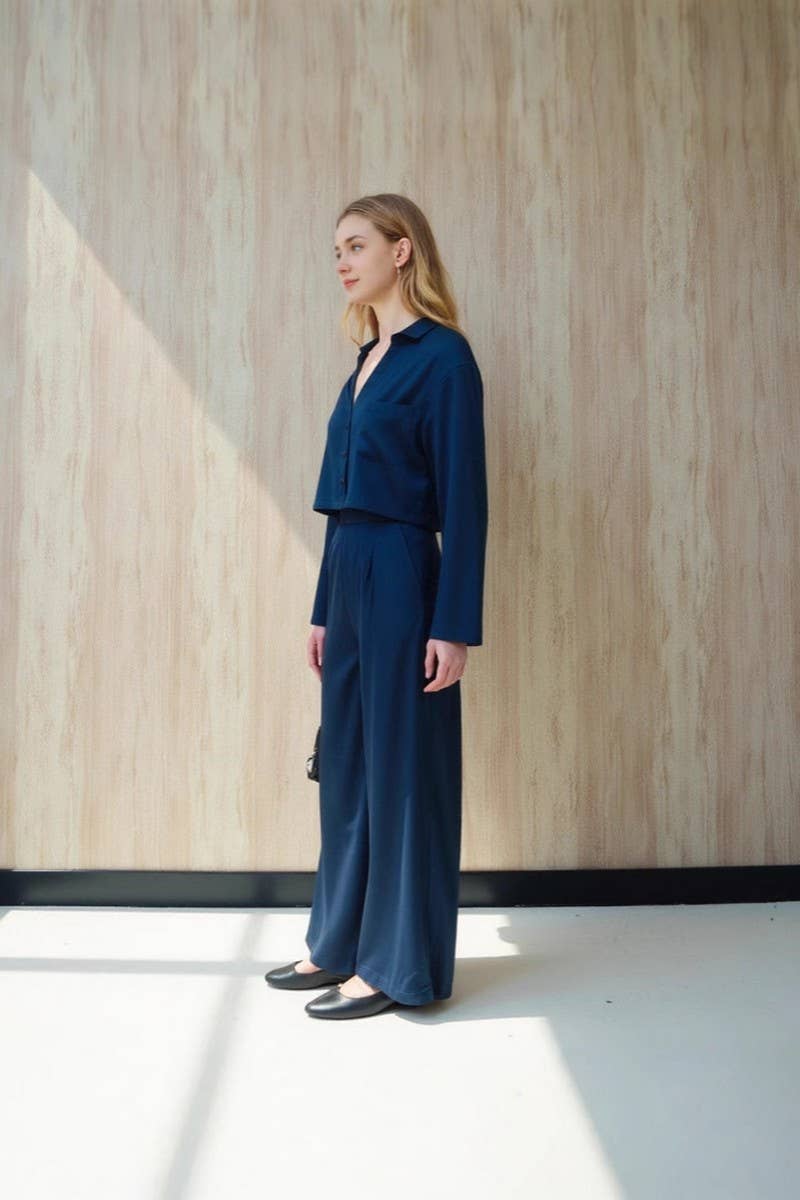 CWSTB1748_SOLID COLOR LONG SLEEVE PANTS LOUNGE SET