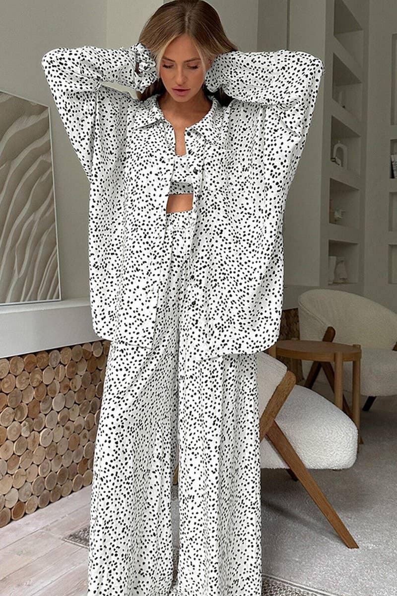 CWSPJ0362_PRINTED LONG-SLEEVED PAJAMAS 3-PIECE SET