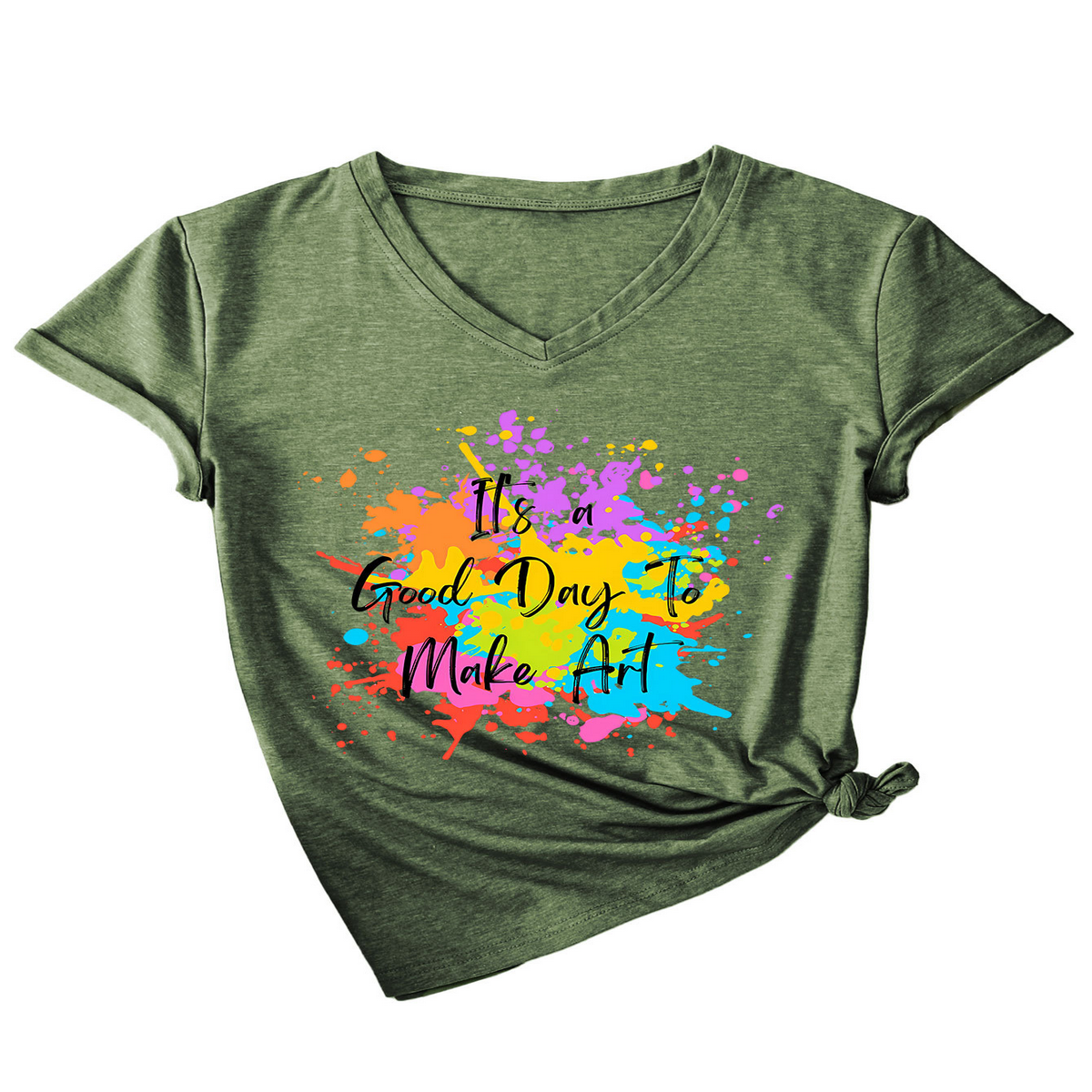 It¡¯s a Good Day to Make Something V-Neck Tee