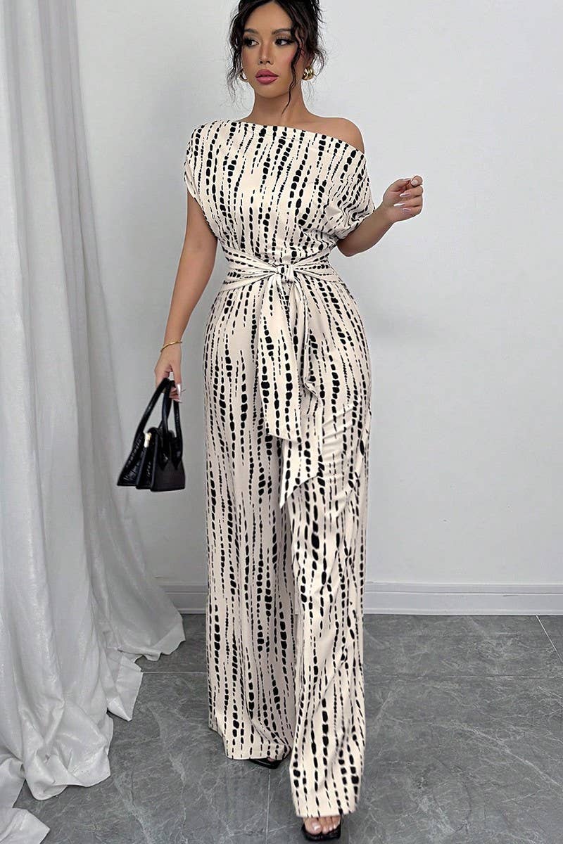 CWSJS1747_SUMMER OFF-SHOULDER STRAPPY WIDE-LEG JUMPSUIT