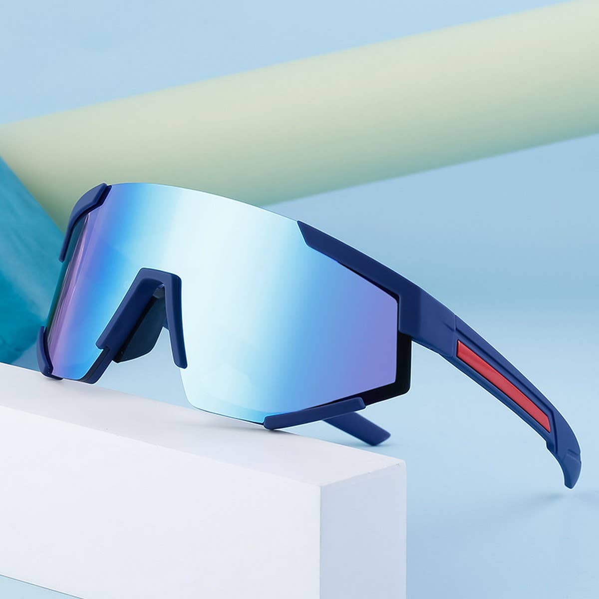 ONEPIECE LARGE FRAME SUNGLASSES COLORFULSUNGLASSES_CWASG0587