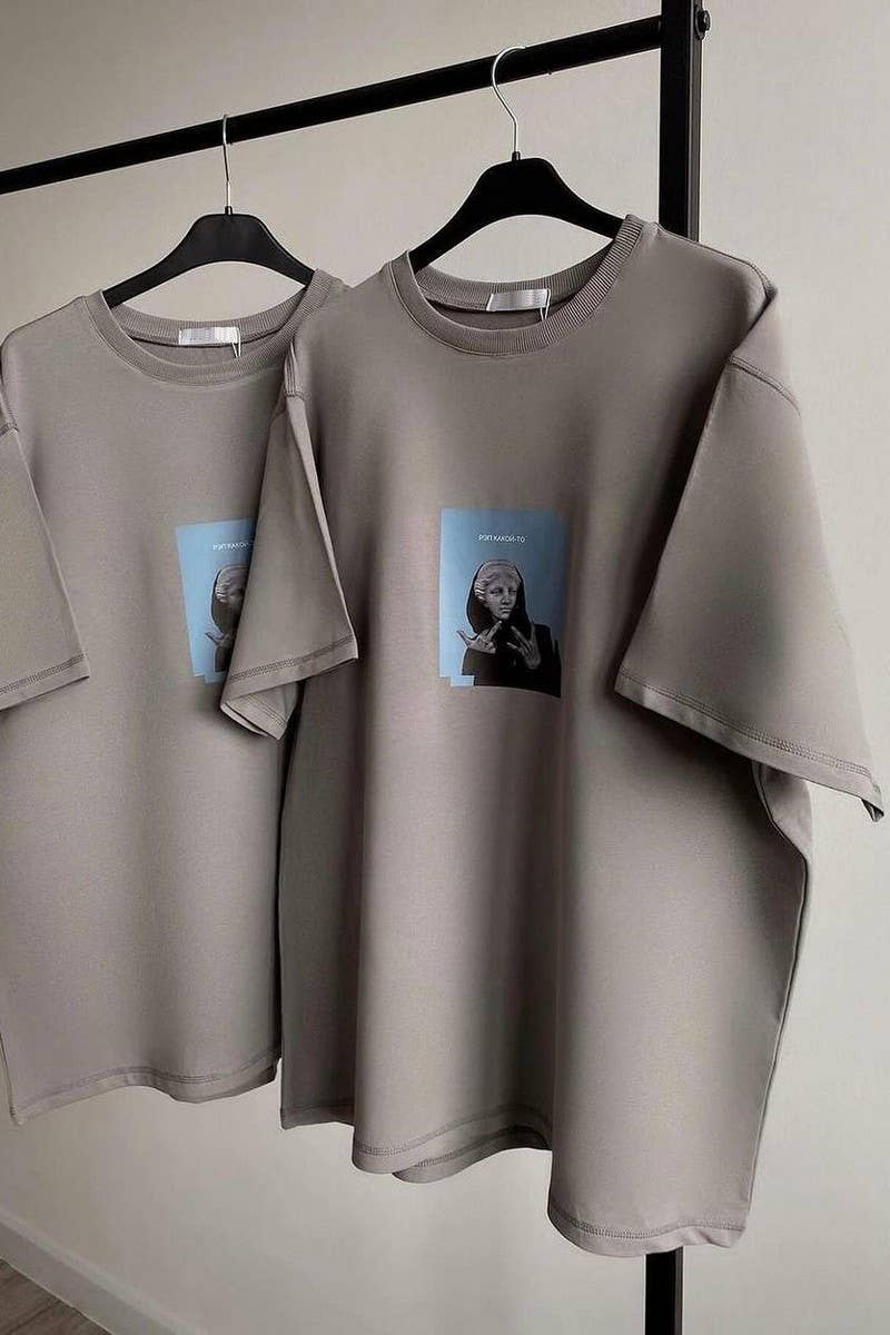 CWTTS1281_COTTON PRINTED LOOSE CASUAL SHORT SLEEVES