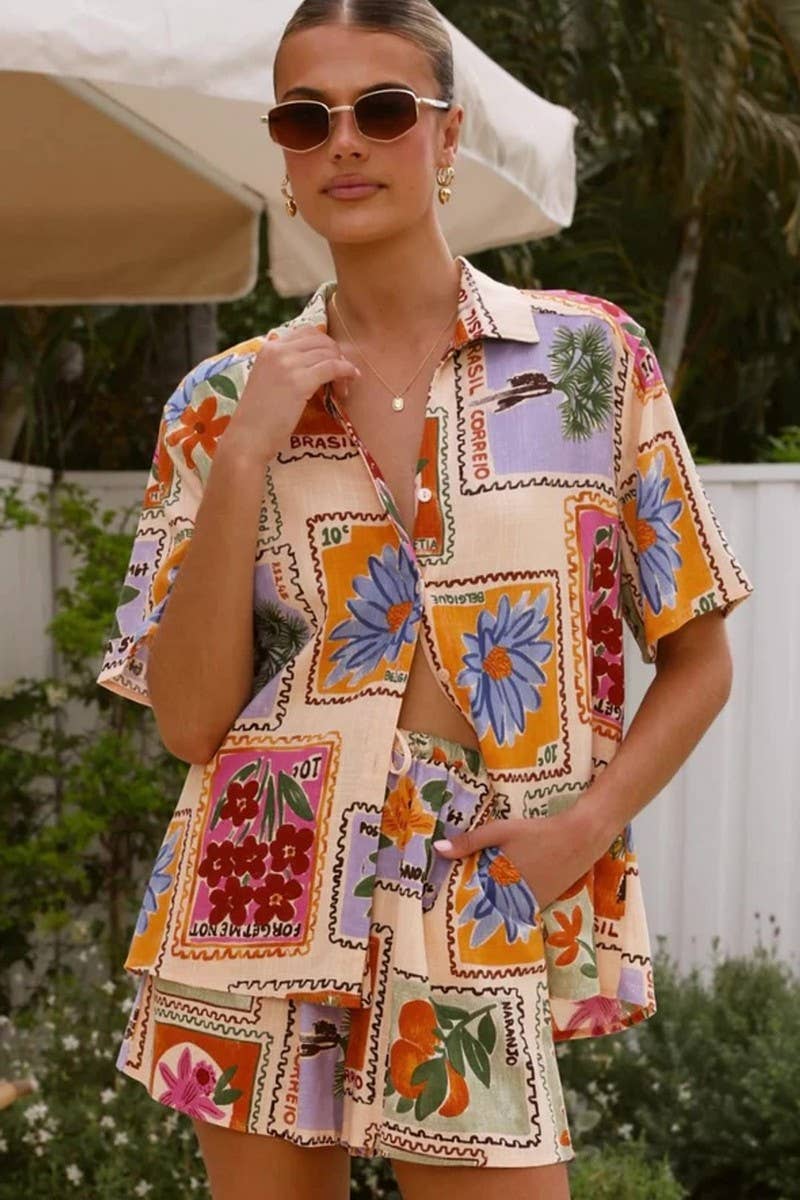 CWSTB1789_SUMMER RESORT RELAXED SHIRT AND SHORTS SET