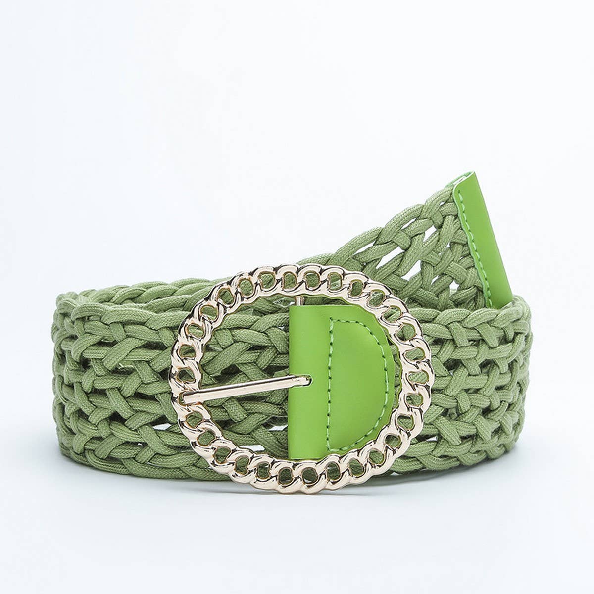 WOMEN'S OBI BRAIDED WITH LARGE ROUND BUCKLE