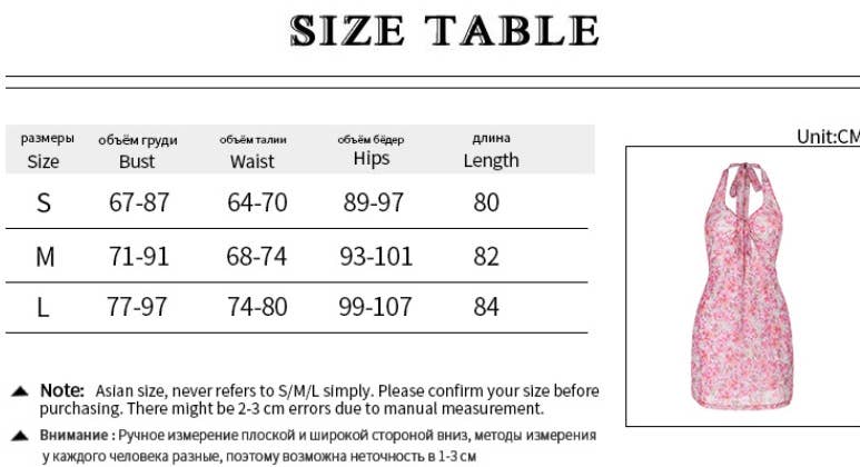 CWDHL0787_FLORAL HALTER TIE BACKLESS MINI DRESS