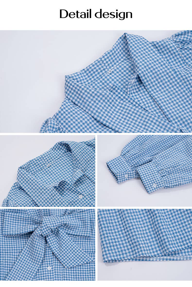 CASUAL COLOR CONTRAST CARDIGAN LONG-SLEEVED SHIRT