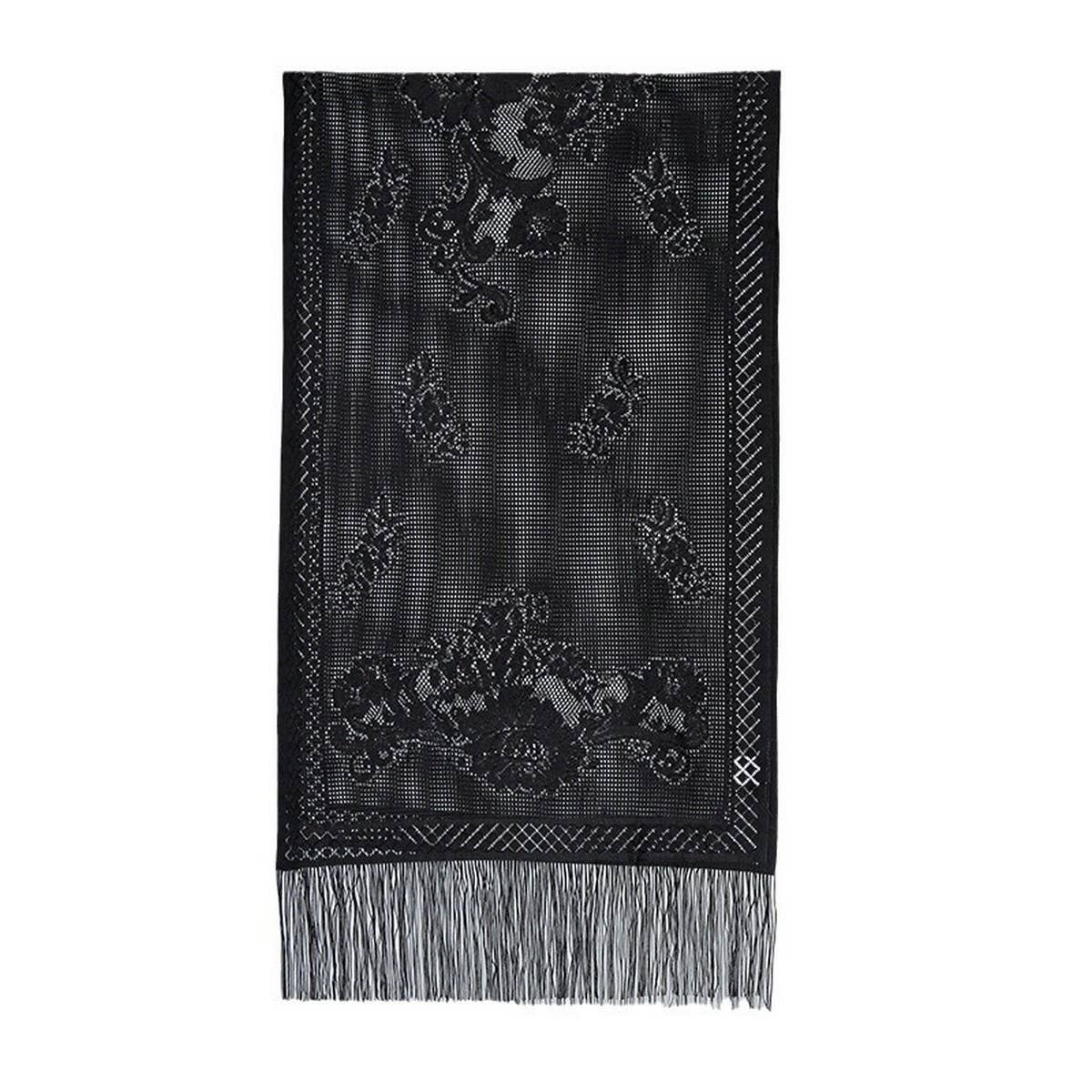 SEXY FLOWER HOLLOW LONG BEARD TRIANGLE SCARF SHAWL