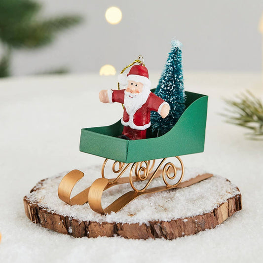CWMM10417_CHRISTMAS SLEIGH ORNAMENT NORDIC DECOR
