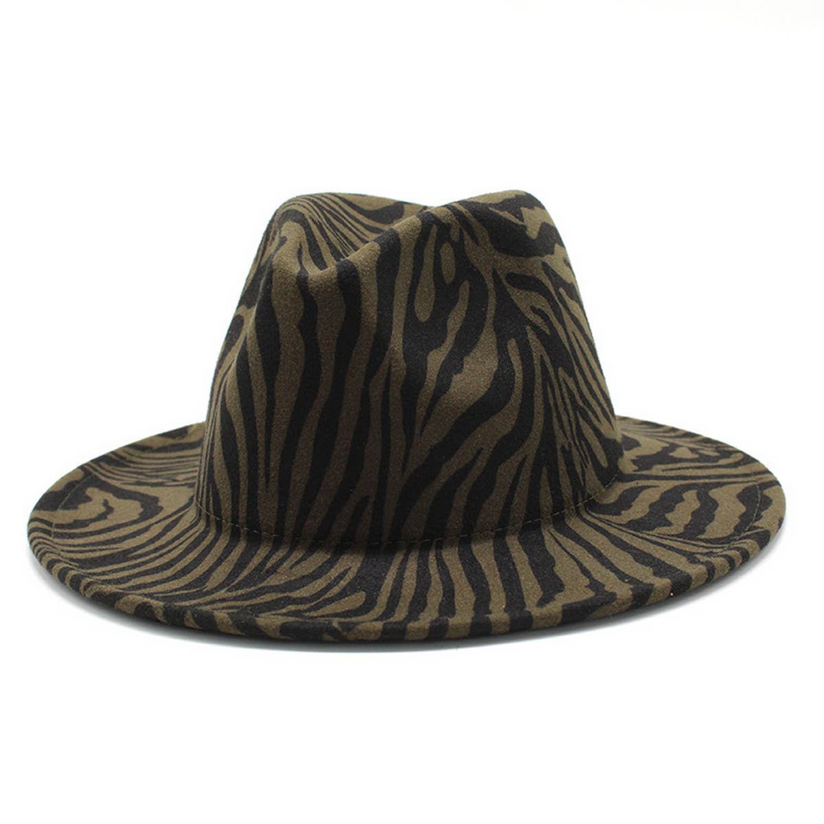 FASHION WIDE BRIM WOOLEN HAT FLAT BRIM JAZZ HAT_CWAH2602