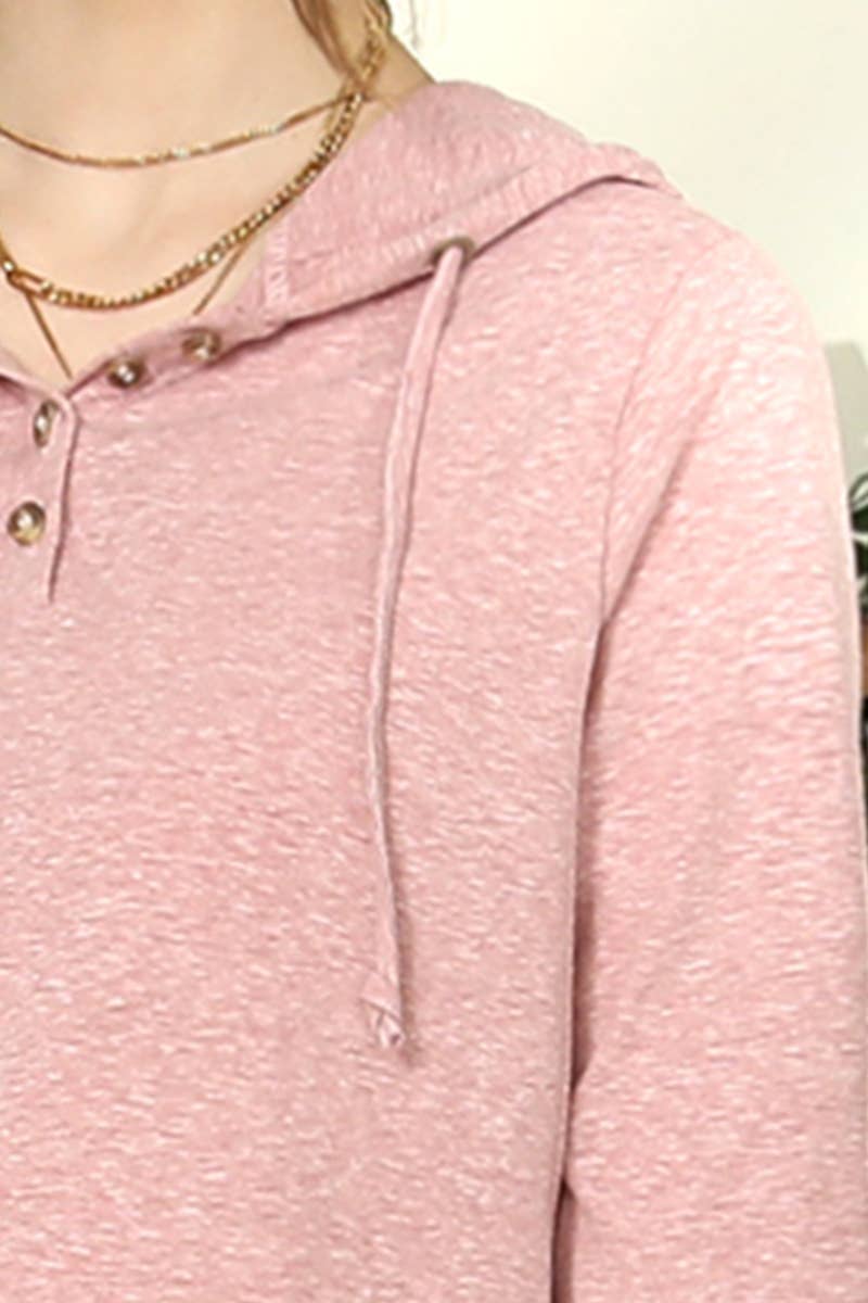 CWTTL1100_HENLEY LIGHT WEIGHT BUTTON DOWN HOODIE TOP