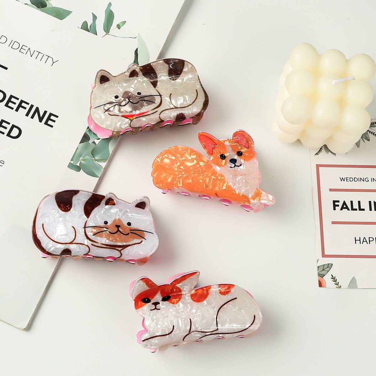 CWAHA1315_CUTE ANIMAL SERIES HAIR CLAW CLIP