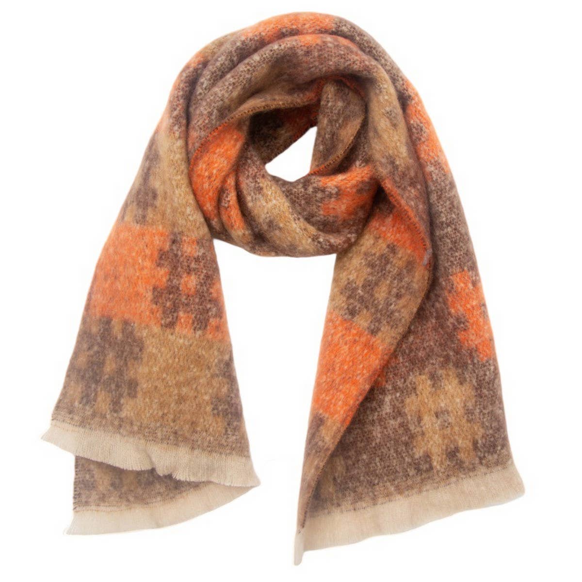 Circle Yarn Jacquard Scarf ? Unisex Winter Wrap