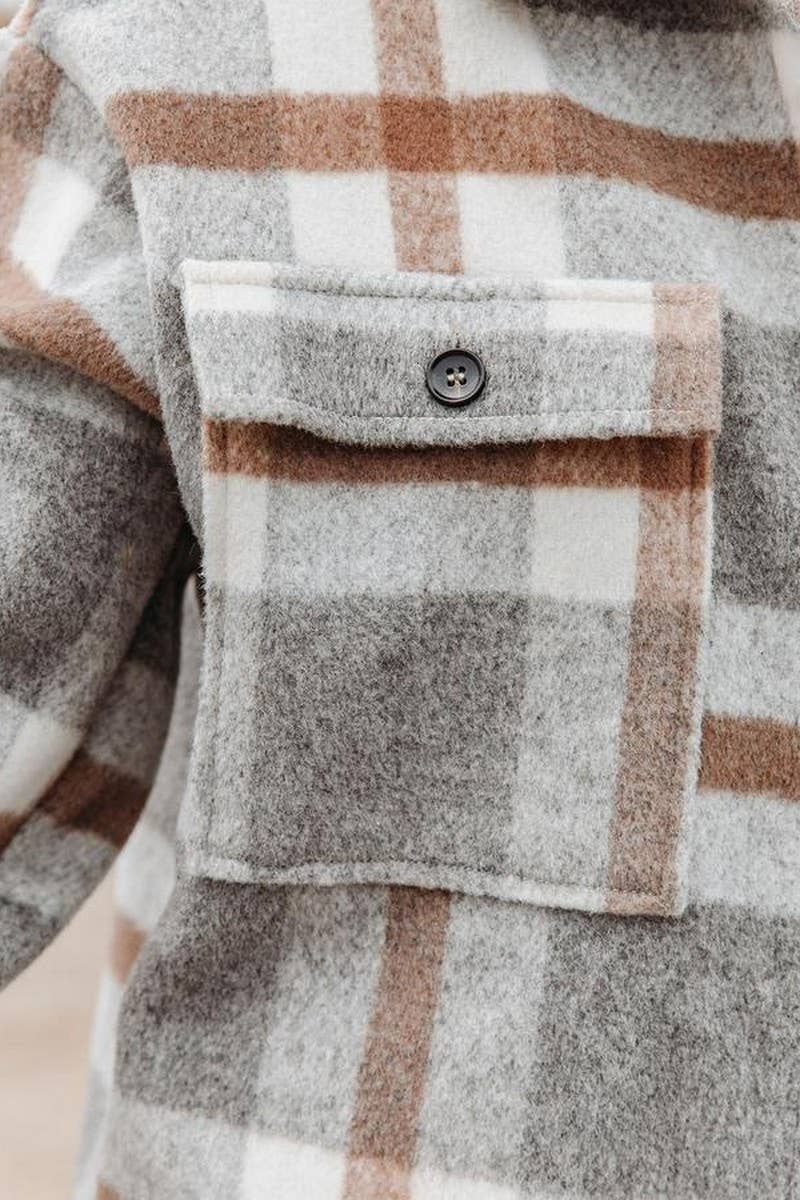 CWOCO0472_PLAID BUTTON FLANNEL SHIRT COAT