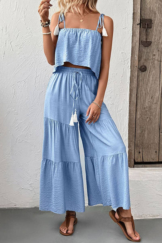 CWSTB1967_SOLID CAMI TOP & WIDE LEG PANTS TWO-PIECE SET
