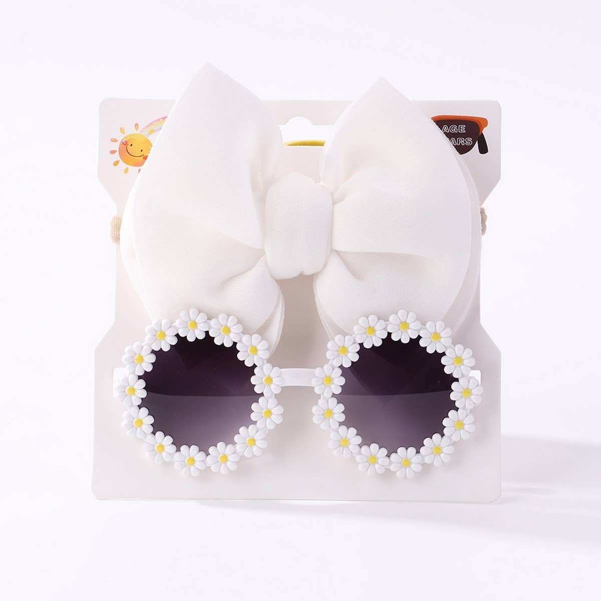 Summer Bow Headband & Sunglasses Set for Kids_CWAHA6744
