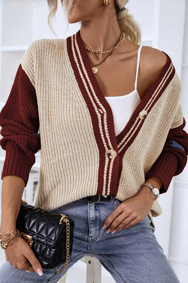 CWOSWL1725_Button Down Long Sleeve Casual Cardigan Sweater