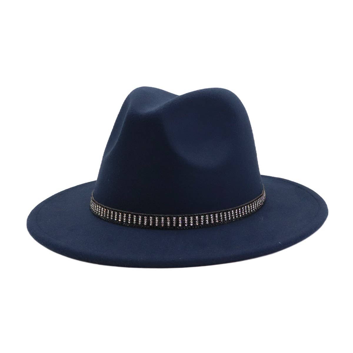 Unisex Vintage Wool FedoraHat British Ethnic Style_CWAH04390