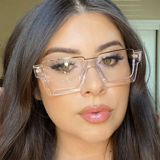 FASHIONABLE SQUARE FLAT GLASSES ANTI-BLUE LIGHT