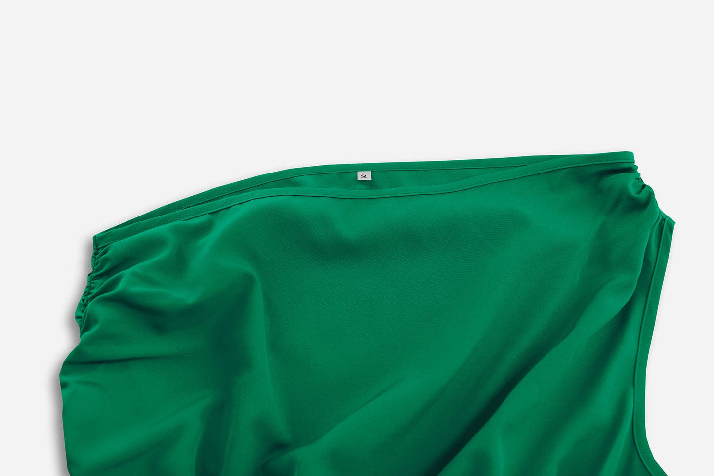 Elegant form-fitting one-shoulder evening dress