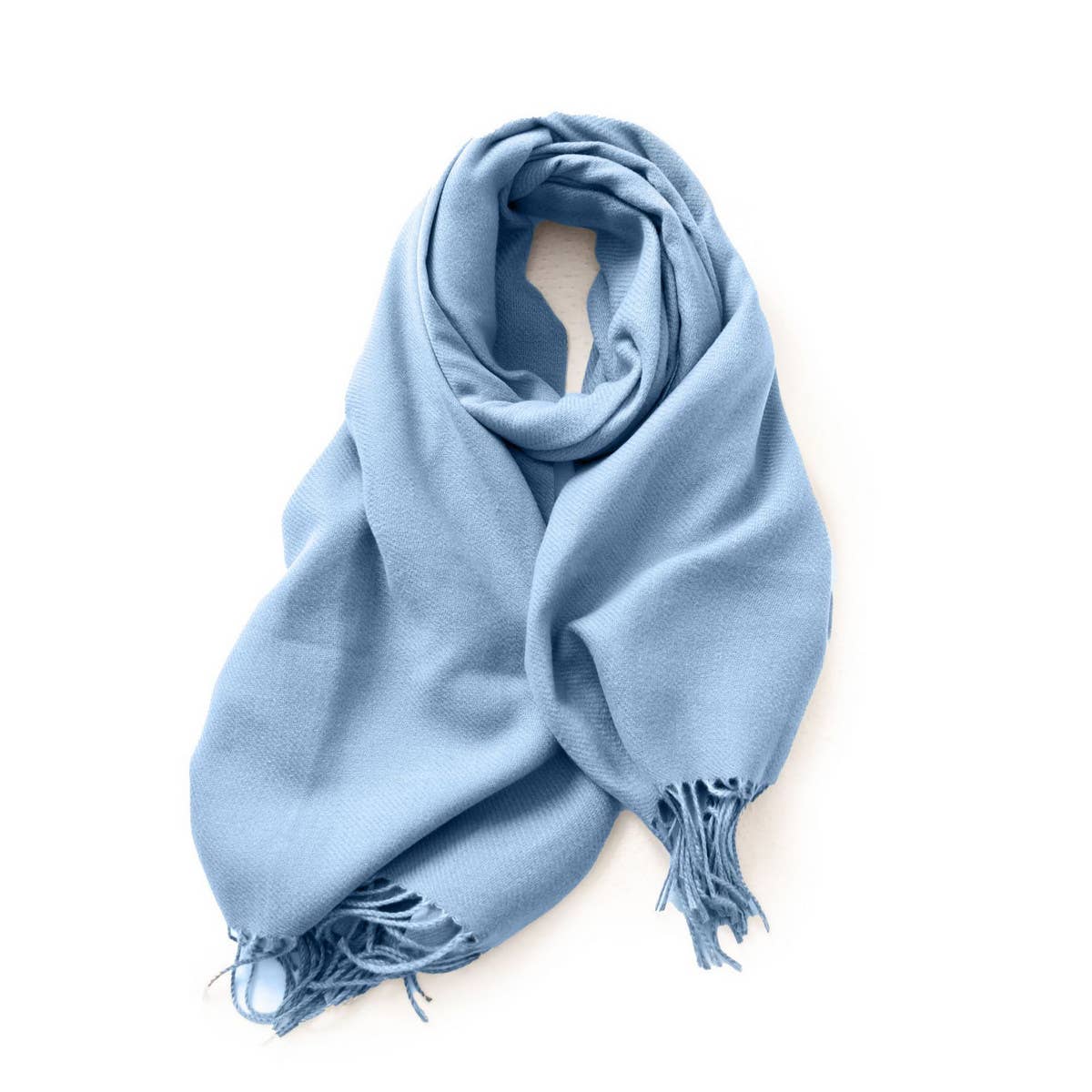 Fashion Scarf - Soft Faux Cashmere with Tassels_CWASC0174