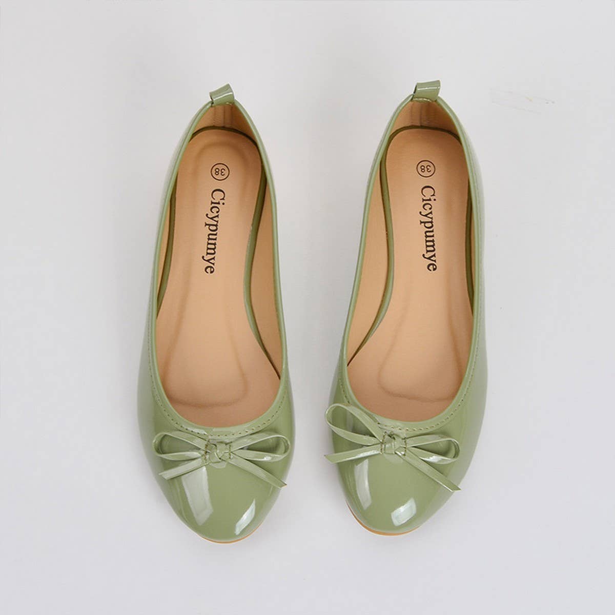 FLAT BOTTOM SOFT LEATHER BOW CASUAL WOMEN SHOES