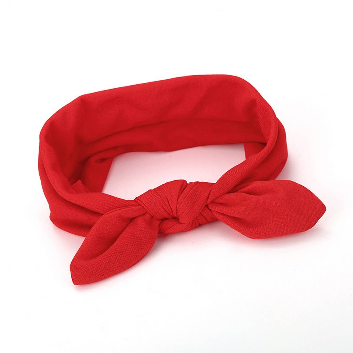CWAHA6414_BOWKNOT FABRIC RABBIT EAR HEADBAND