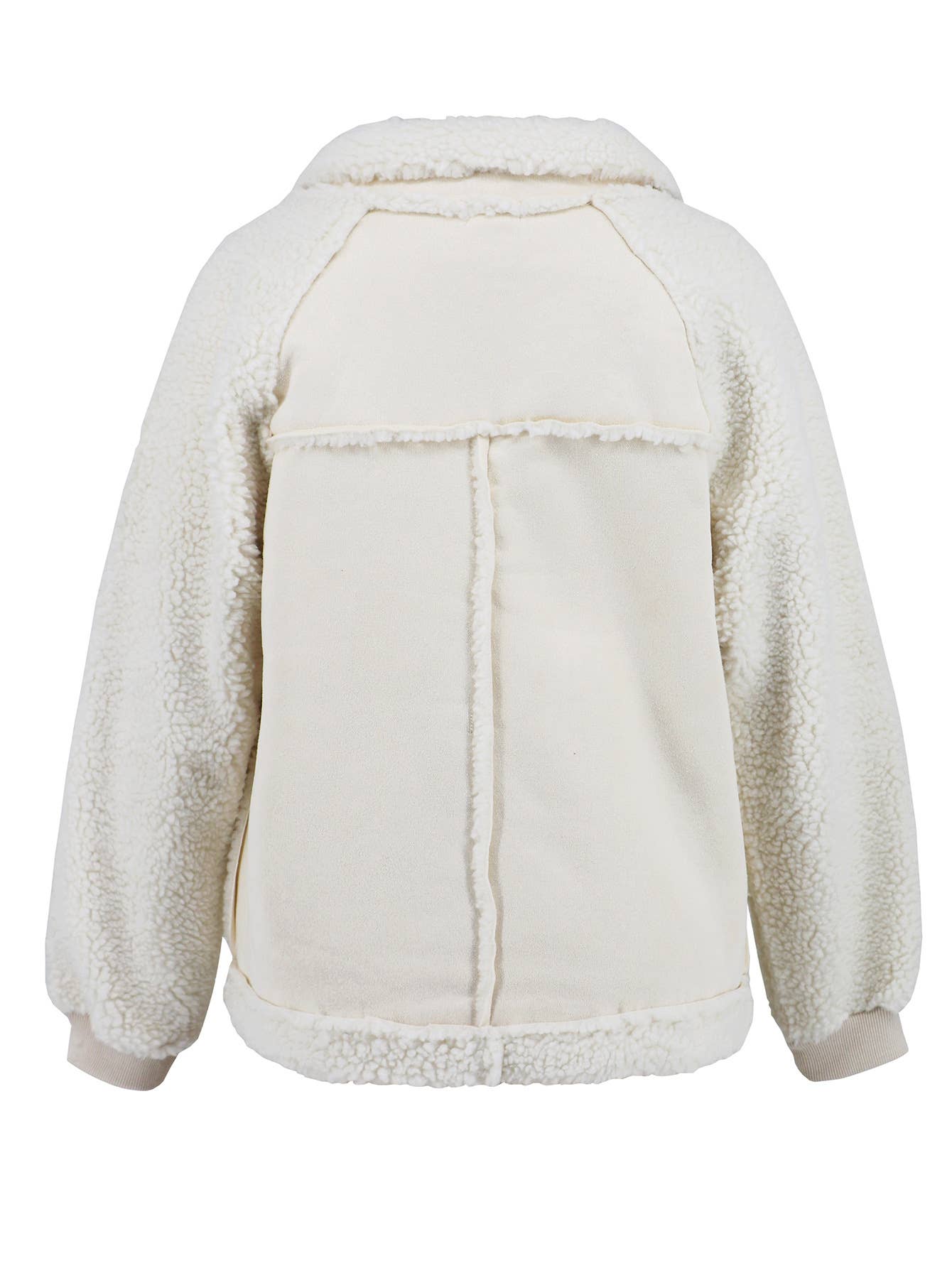 Fleece jacket, denim fleece zipper jacket
