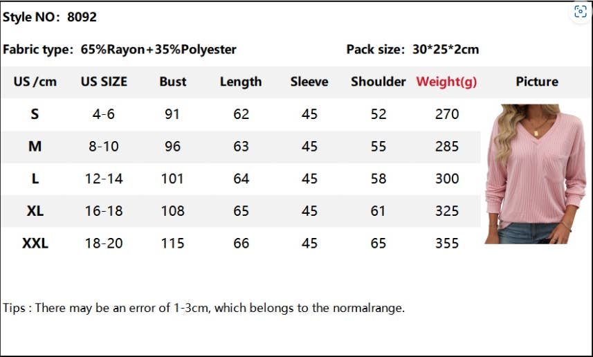 CWTBLL1506_V-NECK COLORBLOCK TWIST LONG-SLEEVED T-SHIRT